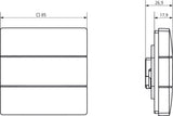 Bedienelement KNX KNX AP                          Kst ws AP m.Display 4Bet