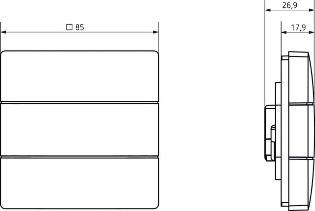 Bedienelement KNX KNX AP                          Kst ws AP m.Display 4Bet