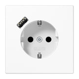 JUNG Steckdose 1f aws glz 1USB-A UP m.BS LS 1520-18 A WW IP20 vert