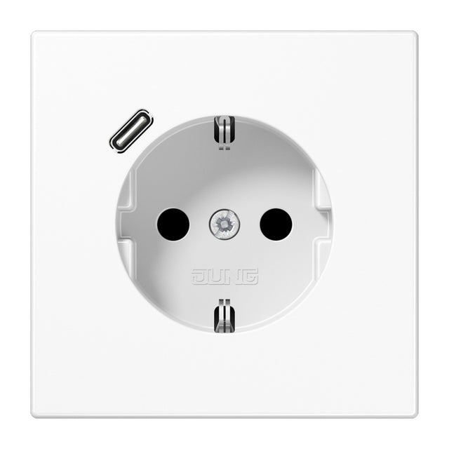 JUNG Steckdose 1f aws glz 1USB-C UP m.BS LS 1520-18 C WW IP20 vert