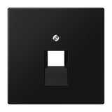 JUNG Vollplatte UAE/IAE 1f sw Schraubbef LS 969-1 UA SWM ohne Beschriftungsfeld