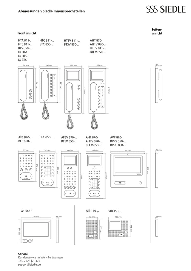 Audio-Innenstation Mehrdr                         IQ HTA AP ws 91x201x46mm