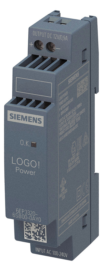 SIEMENS Gleichstromversorgung REG 12V LOGO! 6EP3320-6SB00-0AY0 10,8W 240VUC