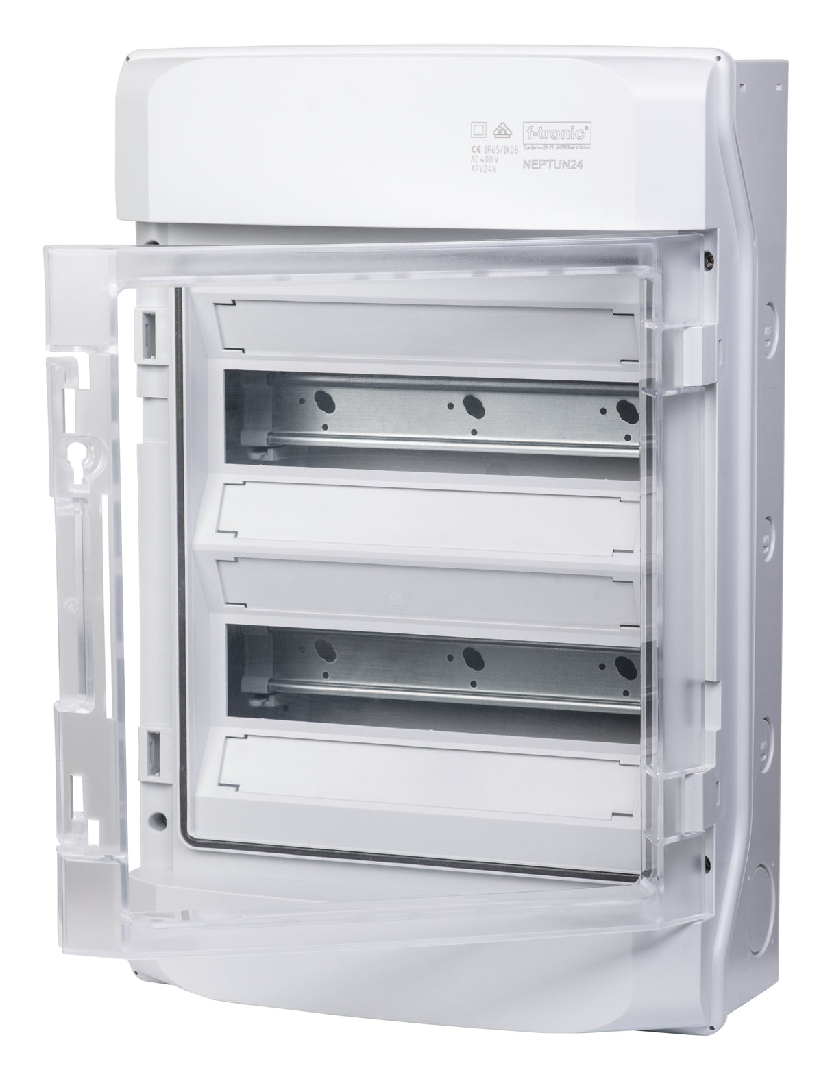 F-tronic Kleinverteiler AP 2x12TE Kst NEPTUN24 IP65 310x465x150mm DIN-Schiene