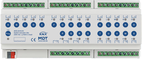 MDT Schaltaktor 24-fach REG,16A,230VAC,C-Last AKS-2416.03