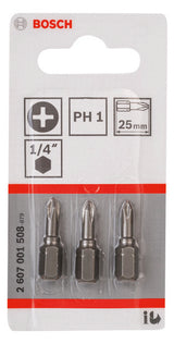 BOSCH-EW Bit Pm 1 1mm L=25mm 6,4mm(1/4) 2607001508