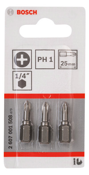 BOSCH-EW Bit Pm 1 1mm L=25mm 6,4mm(1/4) 2607001508