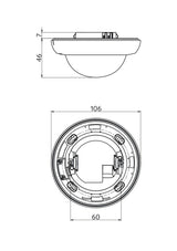 Präsenzmelder-Bus KNX                             UP rws 360° v360° 1,1m