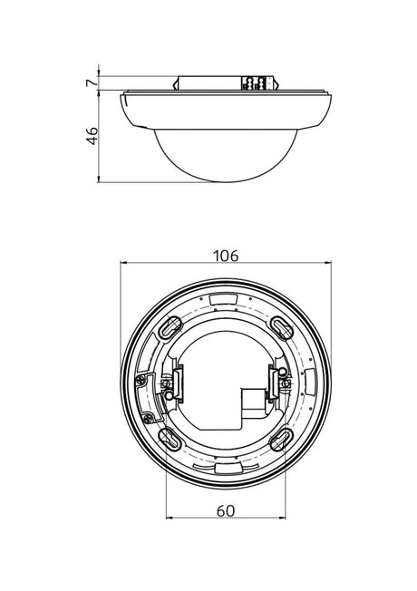 Präsenzmelder-Bus KNX                             UP rws 360° v360° 1,1m