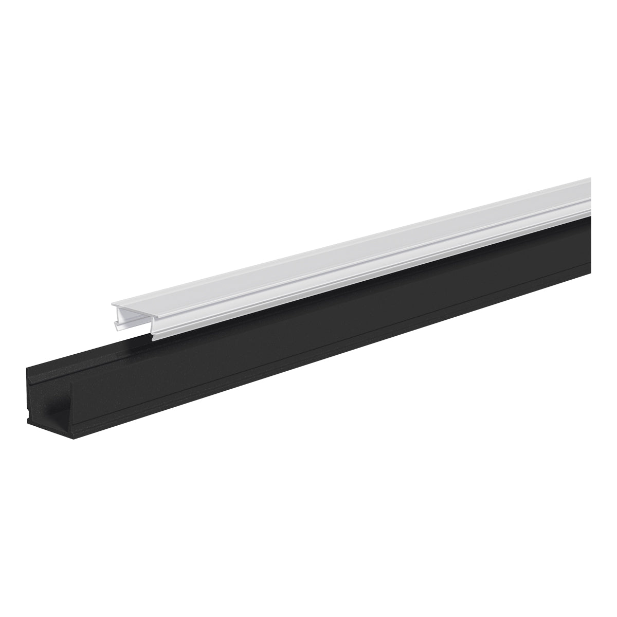 EVN Aufbauprofil sw sym direkt Alu APFLAT7AM200B 2000x13,4x11,5mm