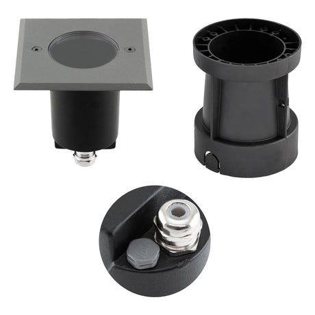 EVN LED-Bodeneinbauleuchte 35W 230V IP67 679435EVA GU10 anth