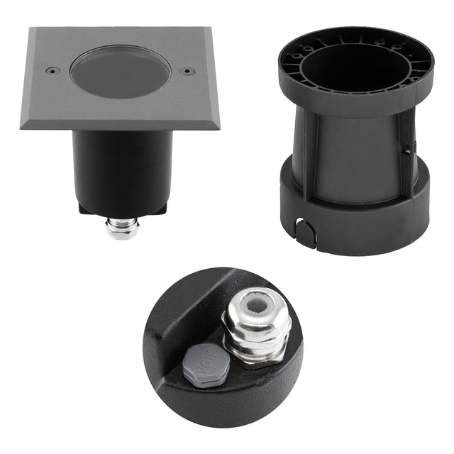 EVN LED-Bodeneinbauleuchte 35W 230V IP67 679435EVA GU10 anth