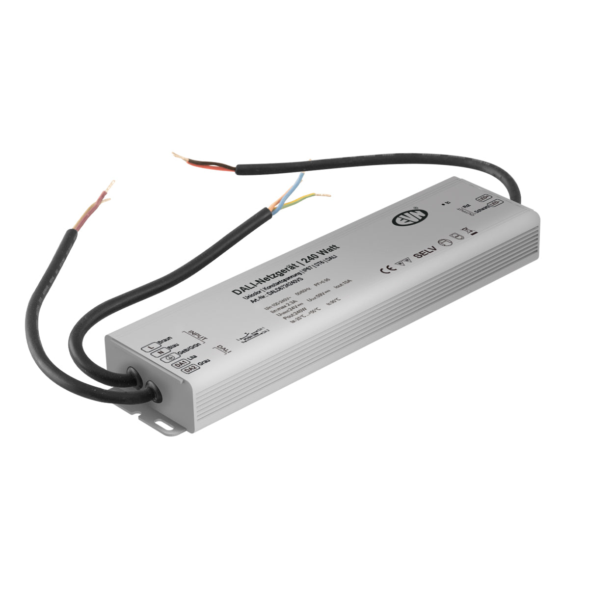 EVN LED-Trafo 0,1-240W 10000mA 24V DALI DALD6724240VS IP67 Metallgeh dyn