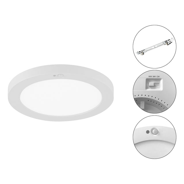 EVN LED-Deckeneinbauleuchte 12W 960lm ws PAVO LPRV170125BM 3000-6000K Konv