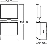 LED-Anbaustrahler 8,5W                            theLeda 4000K 900lm ws