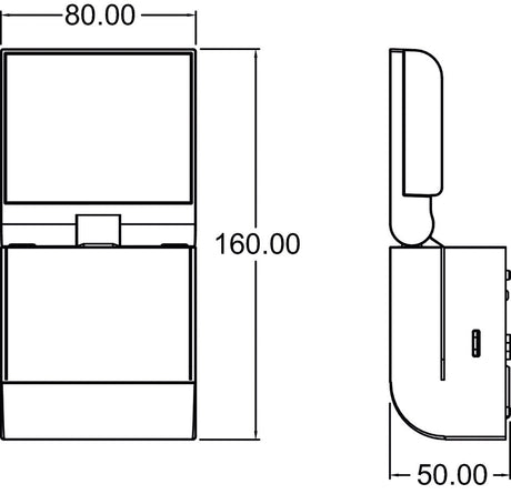 LED-Anbaustrahler 8W                              theLeda 4000K 900lm ws