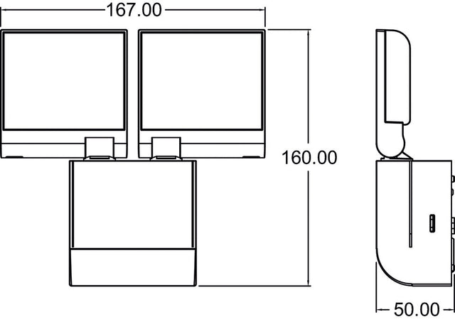 LED-Anbaustrahler 17W                             theLeda 4000K 1800lm ws
