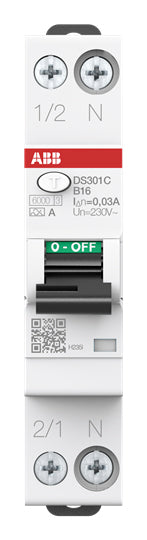 FI/LS-Schutzschalter B16                          DS301C 1p+N 0,03A A 6kA