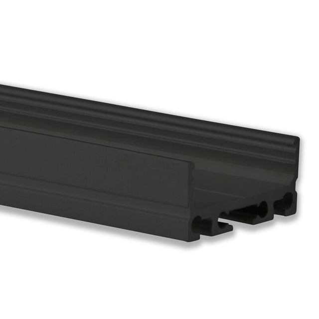 DOTLUX Aufbauprofil sw Alu 2000x27x12mm 4072-1