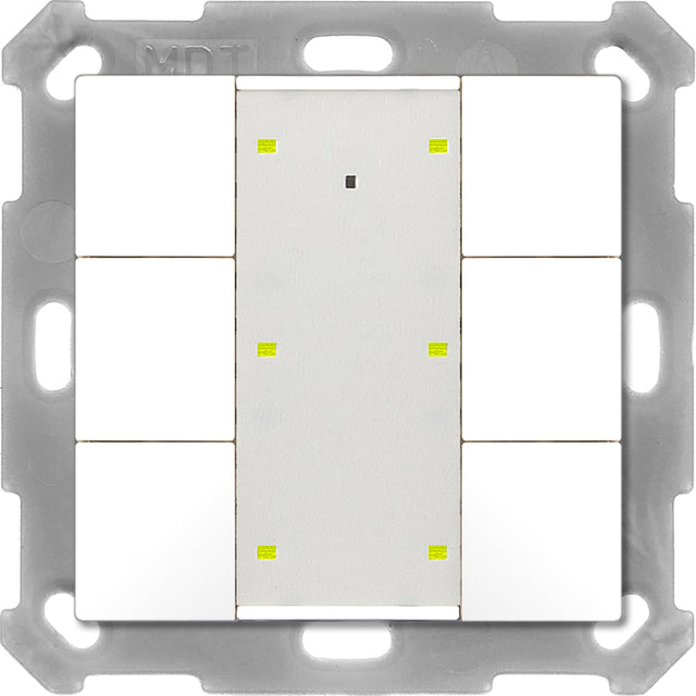 MDT KNX Taster 6-fach Plus TS 55 rws gl BE-TA55T6.G2