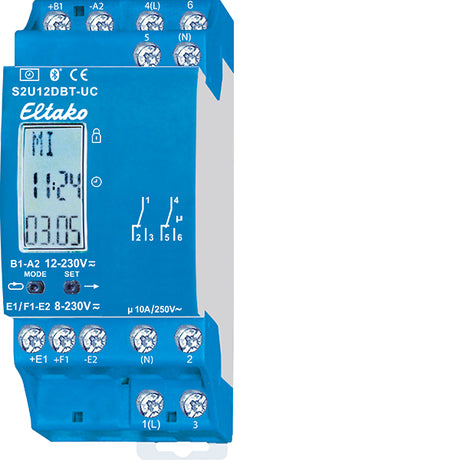 Schaltuhr digi 230-250VAC                         2kan 168h 2TE BT REG