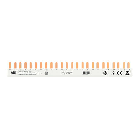 Phasenschiene 3+N 17,6mm                          23mm 10qmm 63A Stift