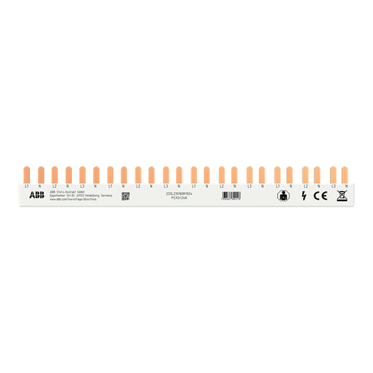 Phasenschiene 3+N 17,6mm                          23mm 10qmm 63A Stift
