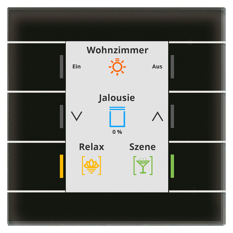 MDT Tastsensor KNX UP sw glz 6f 6pkt BE-GT20S.02S
