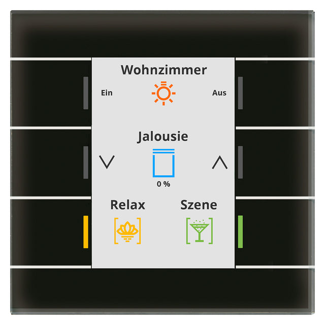 MDT Tastsensor KNX UP sw glz 6f 6pkt BE-GT20S.02S
