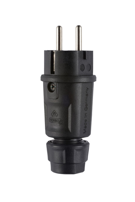 Schutzkontaktstecker 16A                          250V Kst IP54 ger sw
