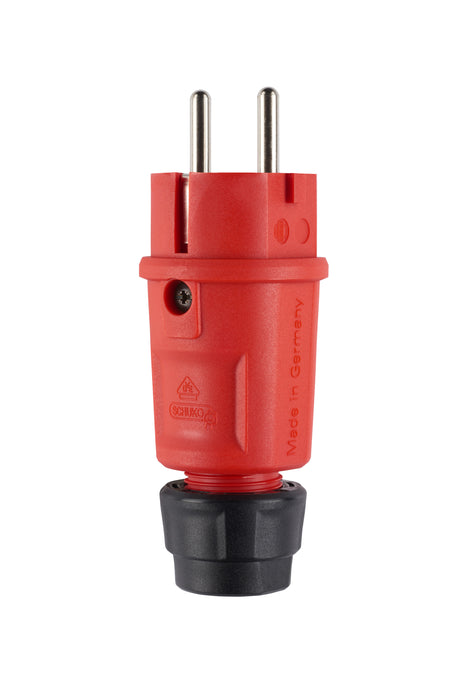 Schutzkontaktstecker 16A                          250V Kst IP54 ger rt