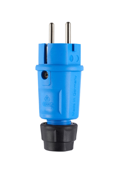 Schutzkontaktstecker 16A                          250V Kst IP54 ger bl