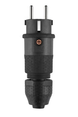 Schutzkontaktstecker 16A                          250V Kst IP54 ger sw