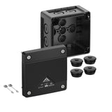 Abzweigkasten 92x92mm                             Kst sw IP66/IP67/IP69