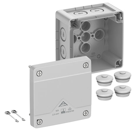 Abzweigkasten 92x92mm                             Kst gr IP66/IP67/IP69