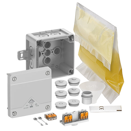 Abzweigkasten 92x92mm                             Kst gr IP68 IK09 hfr