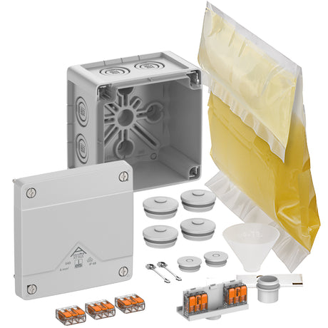 Abzweigkasten 102x102mm                           Kst gr IP68 IK09 hfr