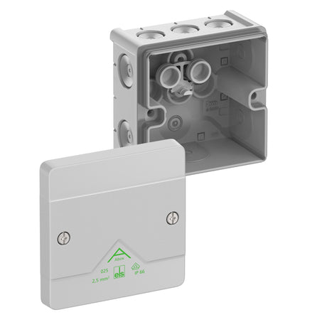 Abzweigkasten 87x87mm                             Kst gr IP66 IK07 hfr