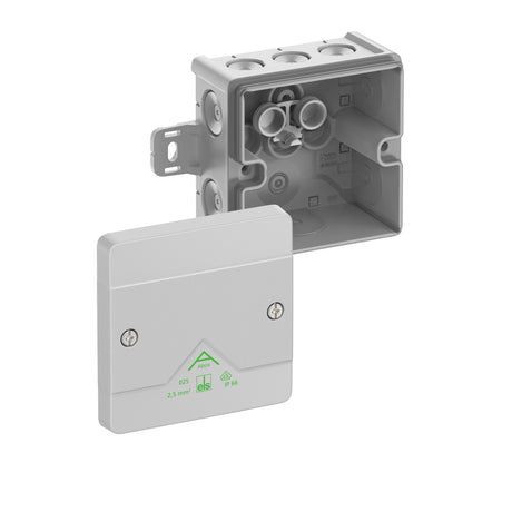 Abzweigkasten 87x87mm                             Kst gr IP66 IK07 hfr