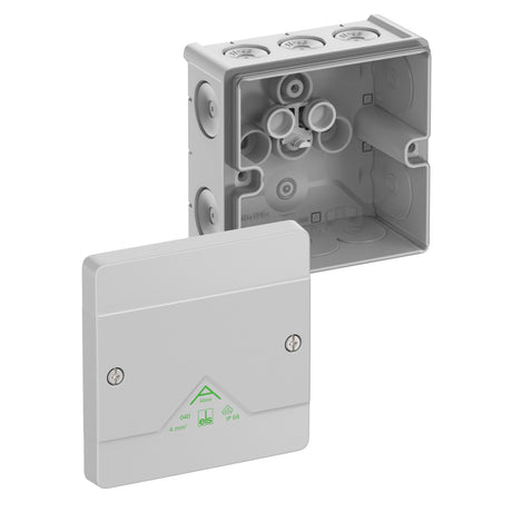Abzweigkasten 102x102mm                           Kst gr IP66 IK07 hfr