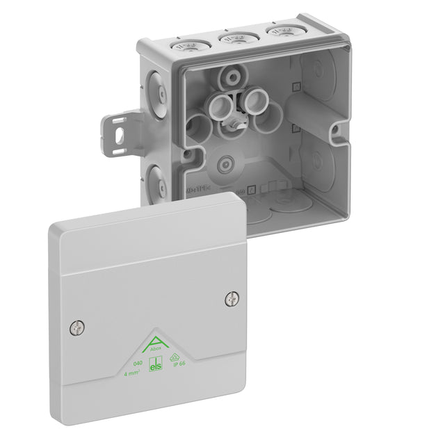 Abzweigkasten 102x102mm                           Kst gr IP66 IK07 hfr