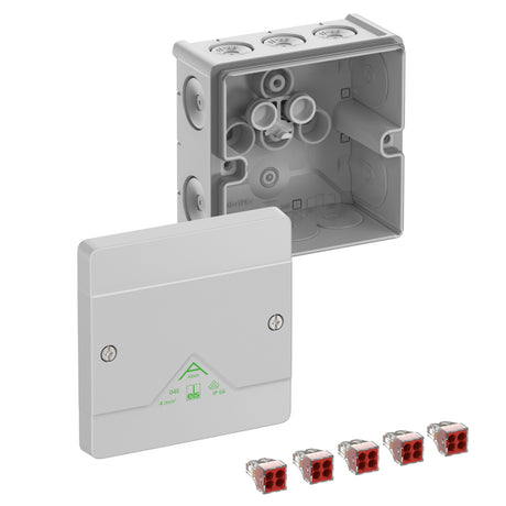Abzweigkasten 102x102mm                           Kst gr IP66 IK07 hfr