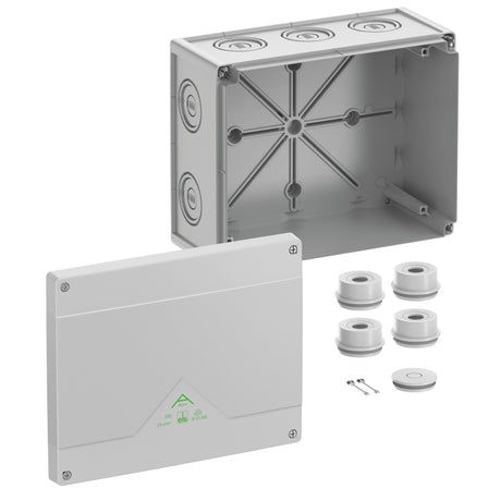 Abzweigkasten 202x252mm                           Kst gr IP55 IK07 hfr