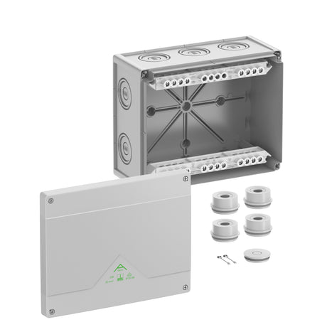 Abzweigkasten 202x252mm                           Kst gr IP55 IK07 hfr