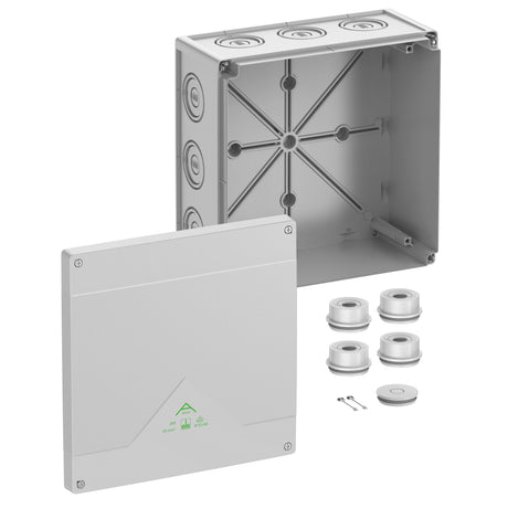 Abzweigkasten 252x252mm                           Kst gr IP55 IK07 hfr