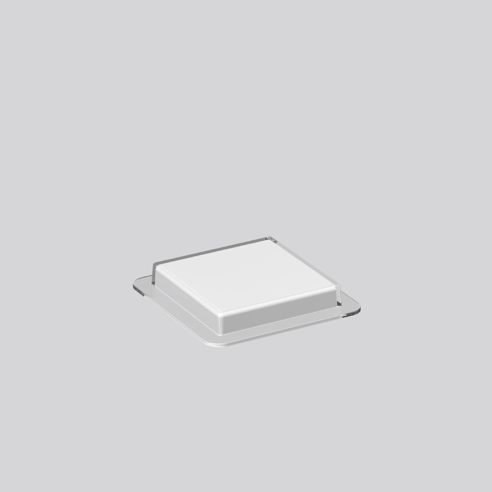 RZB Ersatzglas ws sym direkt Kst QUADRAT 981210.002 232x232x35mm