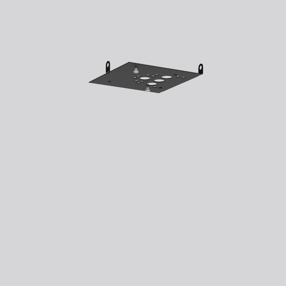 RZB Montageplatte sw Alu L132mm B130mm 982341.003.1 H18mm