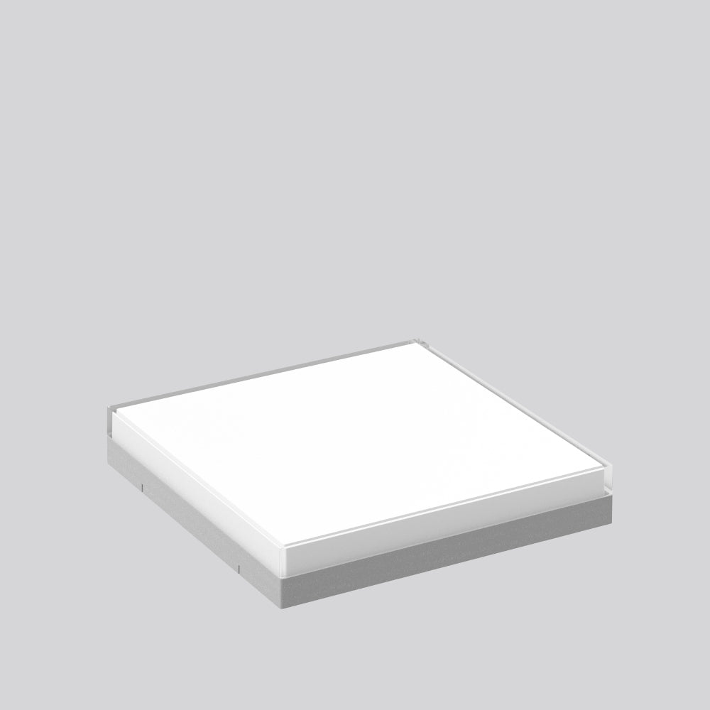 RZB Licht-Zubehör 120° ws sym dir/indir FLAT SLIM square 982676.004 Glas