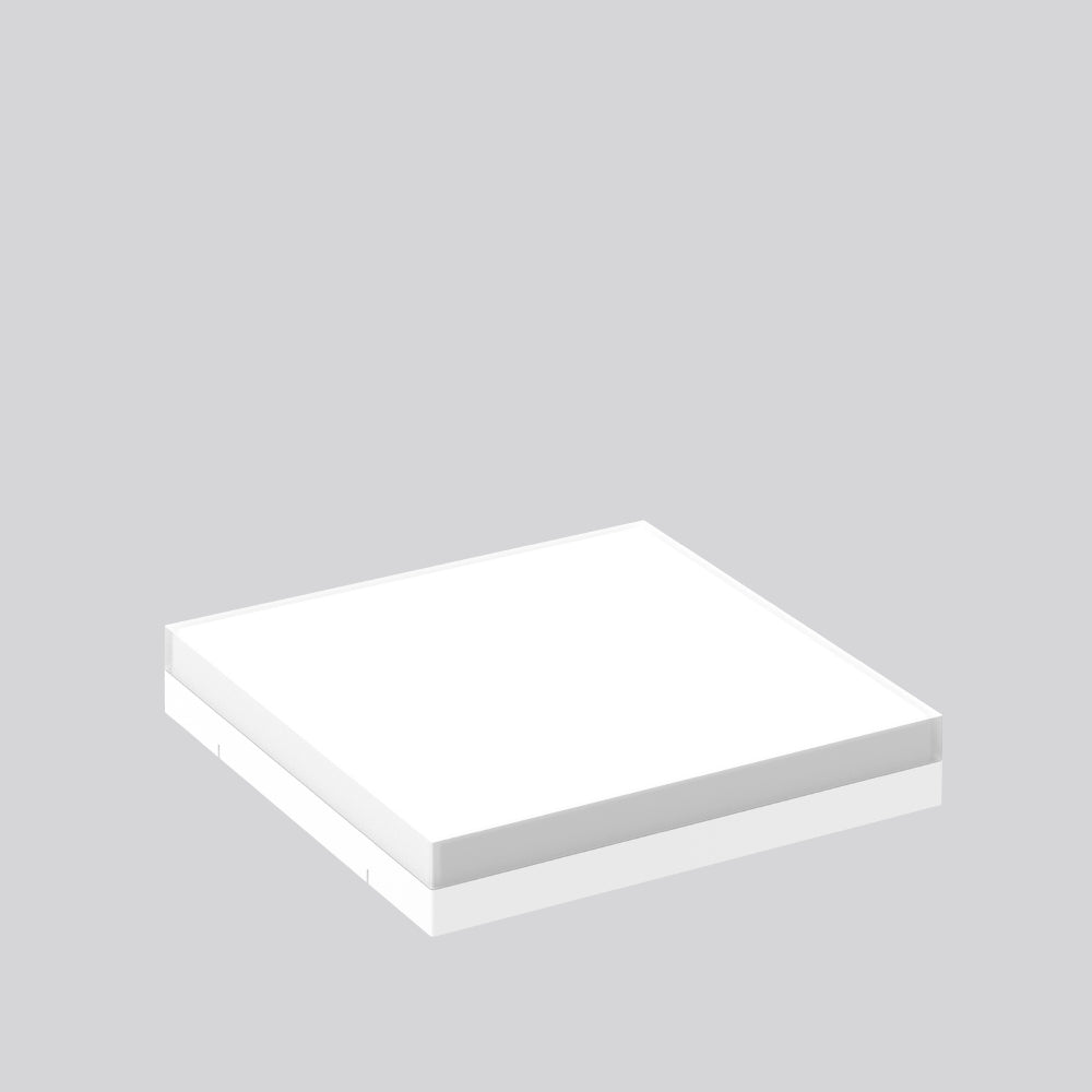 RZB Licht-Zubehör 120° ws sym dir/indir FLAT SLIM square 982676.012 Glas
