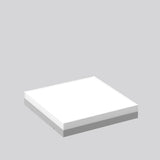 RZB Licht-Zubehör 120° ws sym dir/indir FLAT SLIM square 982676.014 Glas